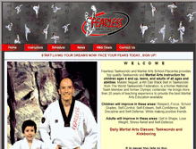 Tablet Screenshot of fearlesstkd.com